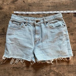 Vintage denim cut-off shorts